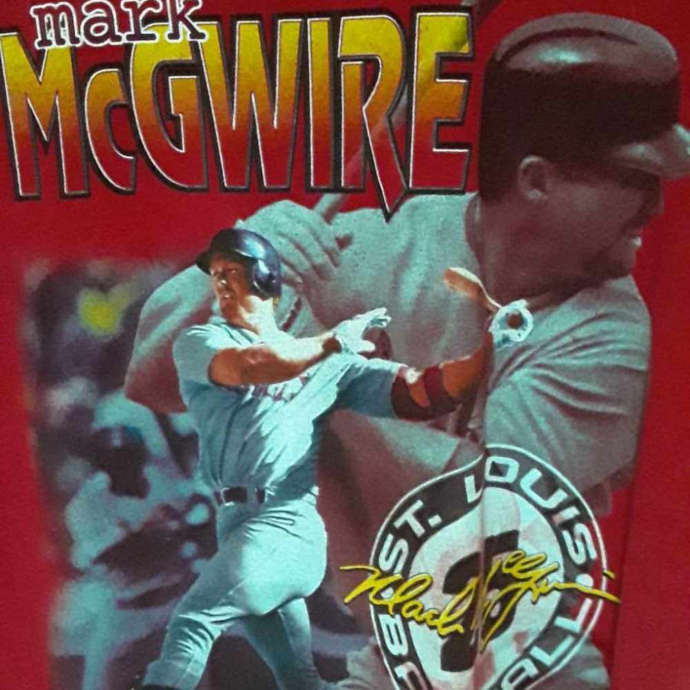 Mark McGwire STL Cardinals Red T-Shirt - image 2