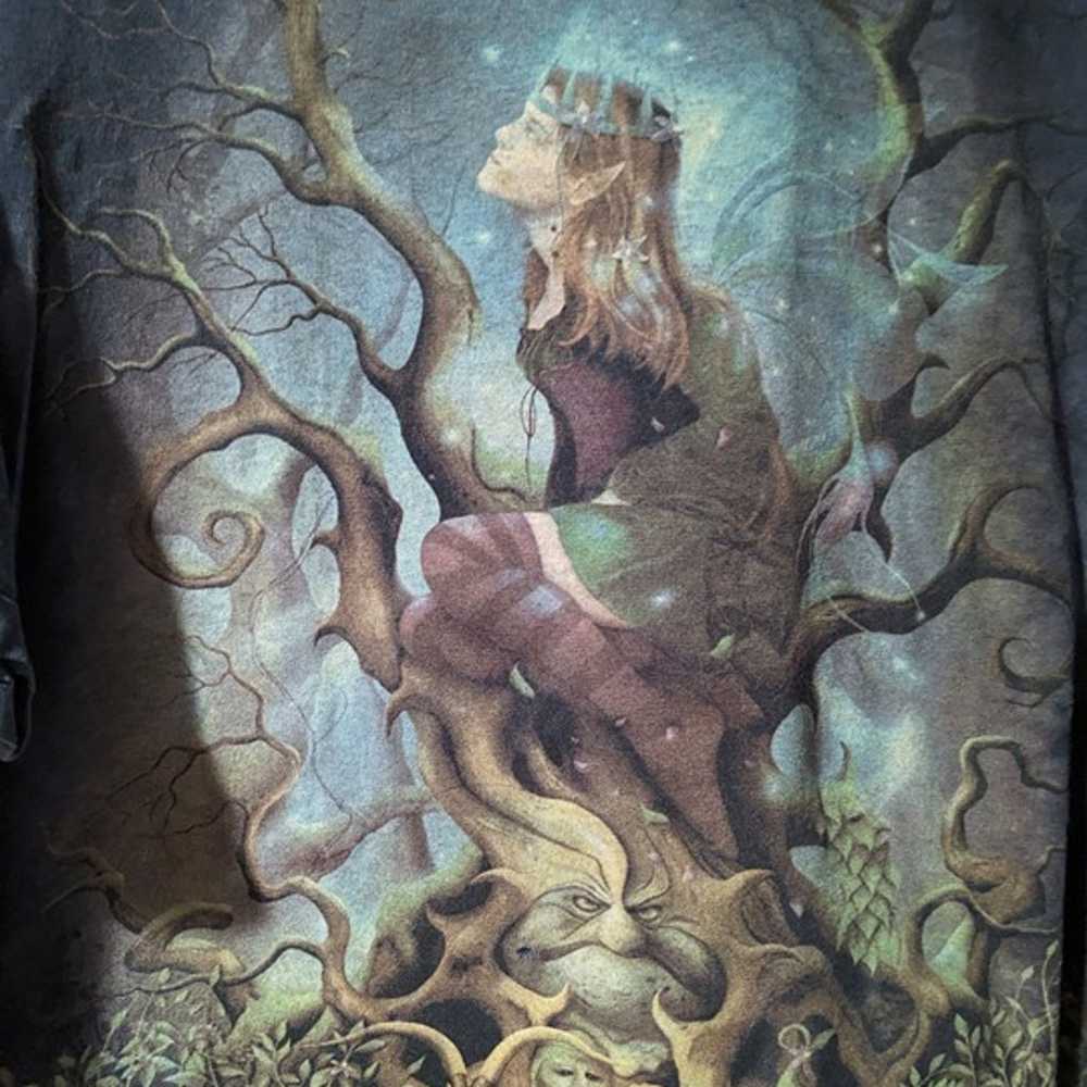 Vintage 2005 Fairy Fantasy Tree Dragon Mythical L… - image 2