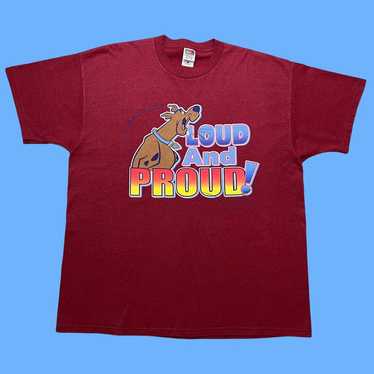 Vintage Scooby Doo T Shirt Fits Youth Small Red Y2K Cartoon TV