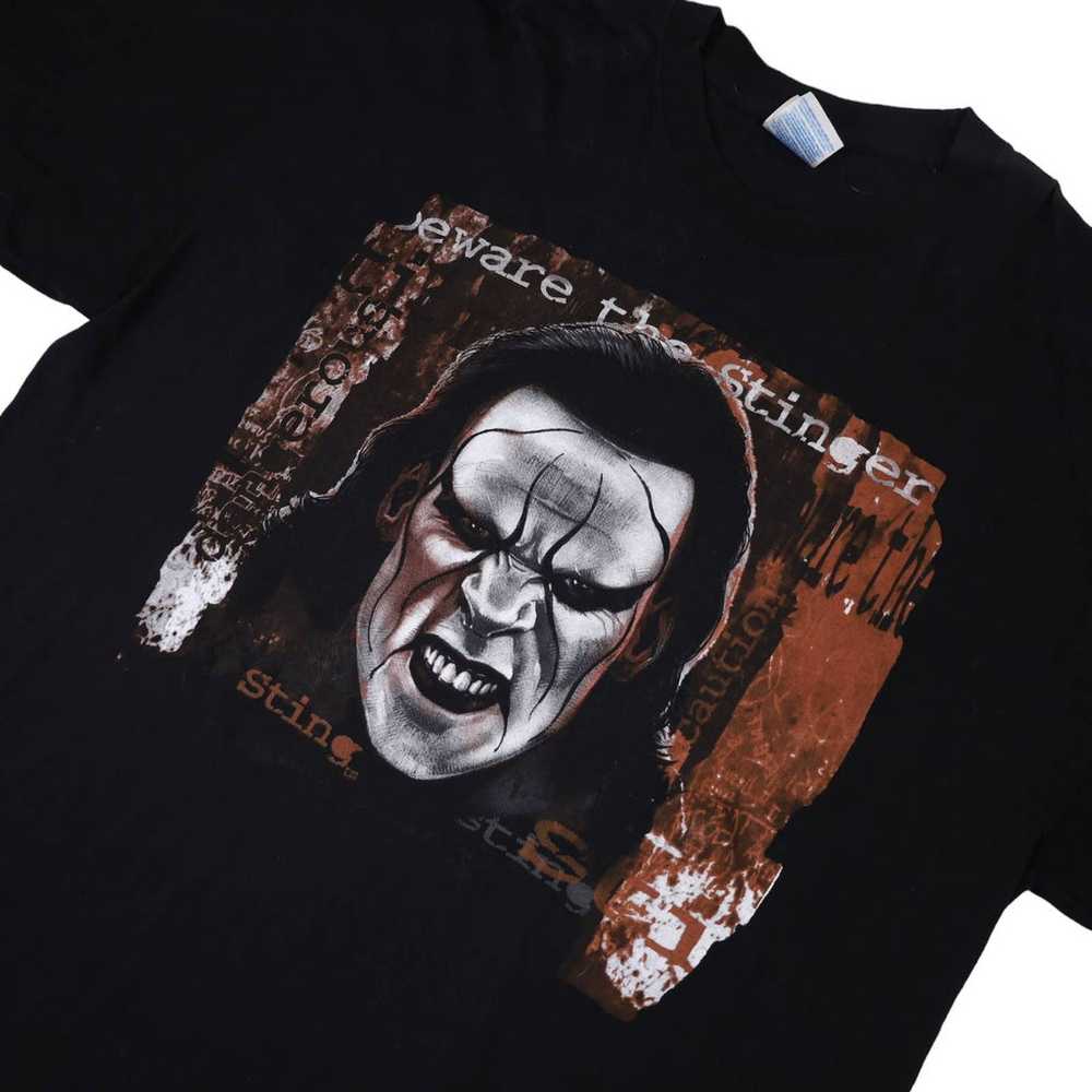 Vintage Y2k WWE Sting Front/Back Graphic T Shirt - image 2