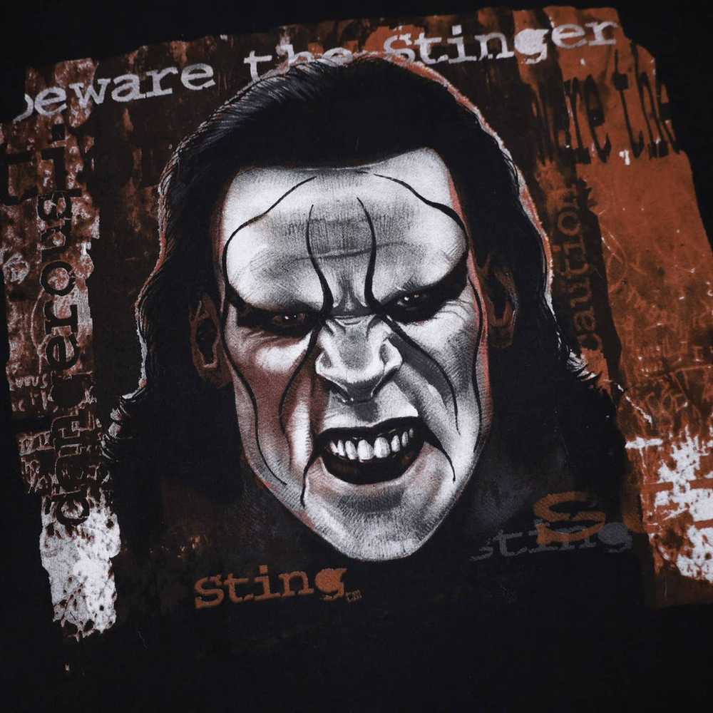 Vintage Y2k WWE Sting Front/Back Graphic T Shirt - image 3