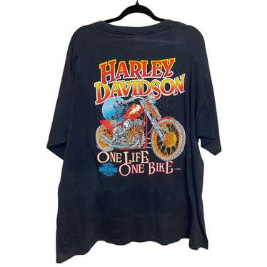Vtg 80s Harley Davidson Motorcycles Biker Toronto Paper Thin 