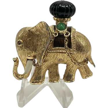 Rare Ciner Mogul-style Elephant Brooch