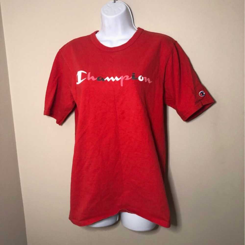 90s Red Champion Tshirt - image 1