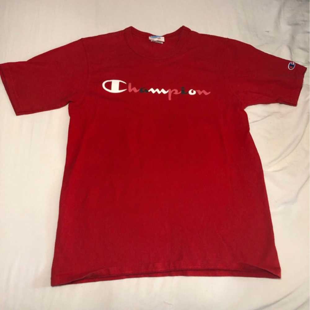 90s Red Champion Tshirt - image 2