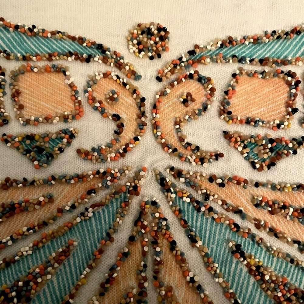 Vintage Aztec Sprinkle Puff Paint Single Stitch T… - image 8