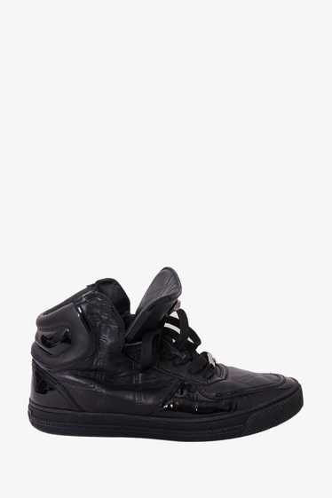 Versace Black Leather Medusa High Top Sneaker Siz… - image 1