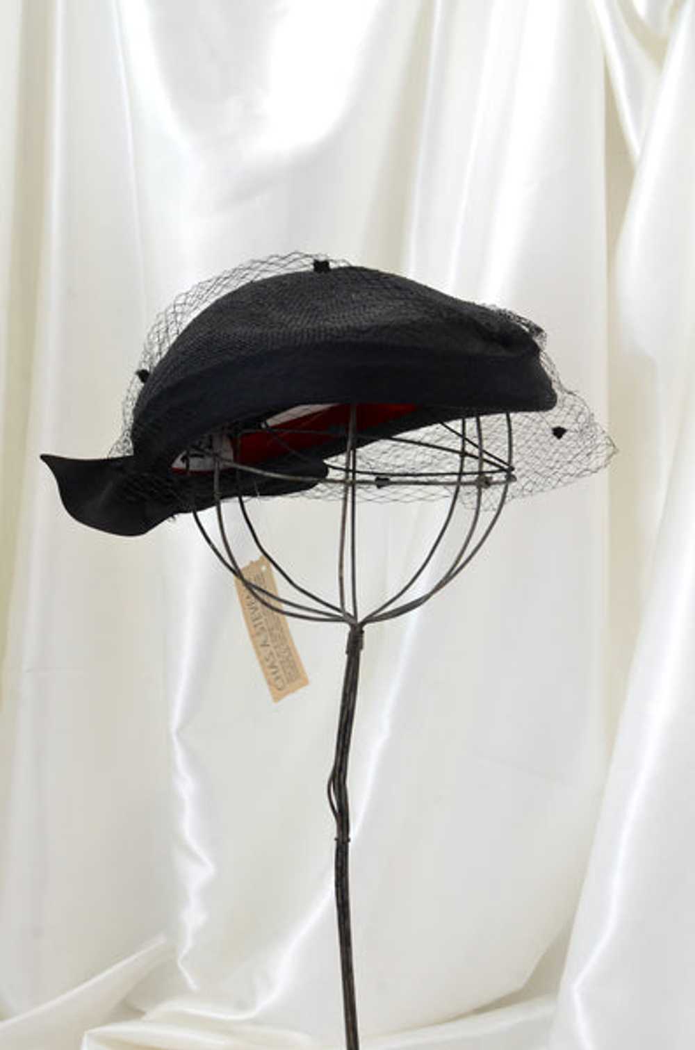 Vintage Bow Applique Hat - image 2