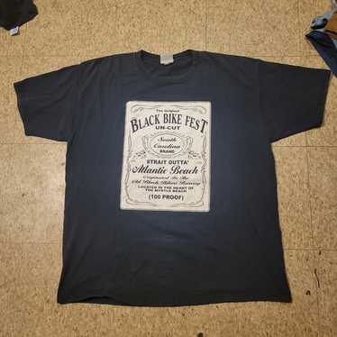 Vintage Y2K 2005 Black Bike Fest Jack Daniels NAT… - image 1