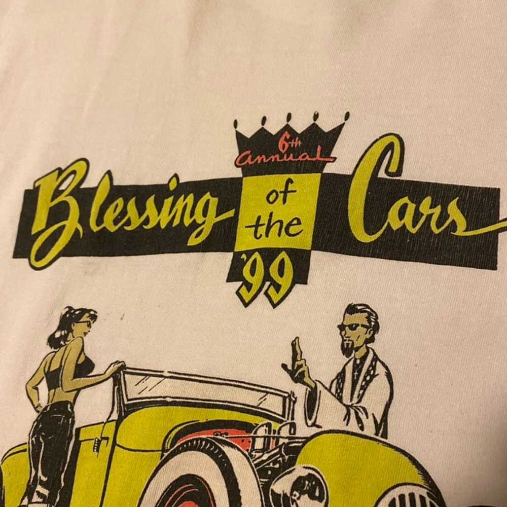 Vintage 1999 Blessing Of The Cars Hot Rod T Shirt - image 7