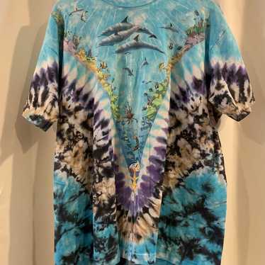 Vintage Liquid Blue shirt Size 2X ocean tie dye J… - image 1