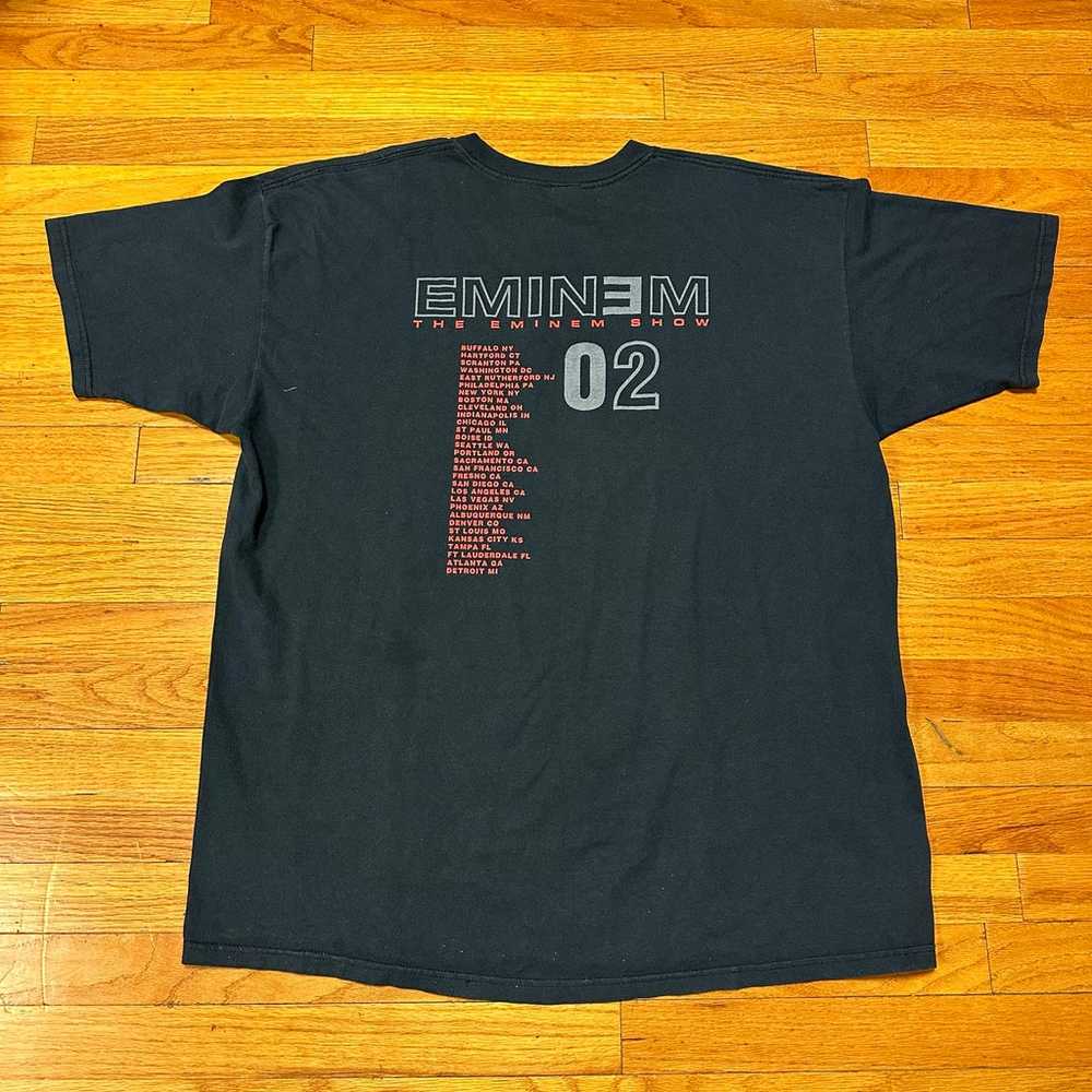 VTG 2002 The Eminem Show Eminem Tour Shirt Size X… - image 4
