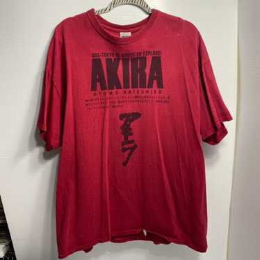 AKIRA Supreme Shirt Comic Anime Syringe Red Back Print Short