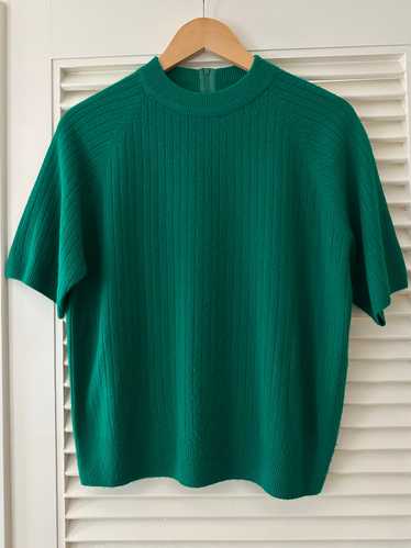 Vintage Emerald Short Sleeve Knit - image 1