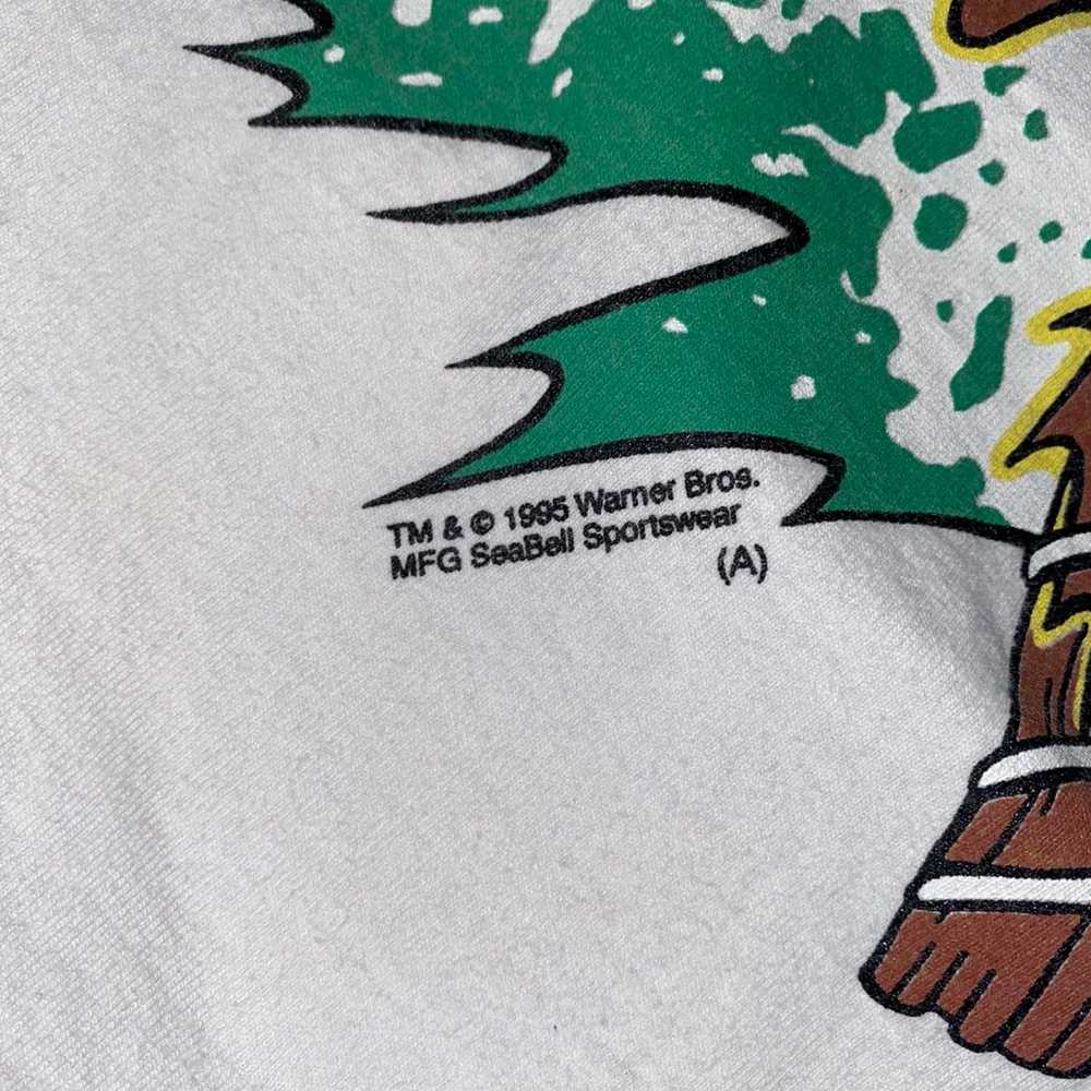 Vintage 1995 Looney Tunes Christmas shirt - image 3