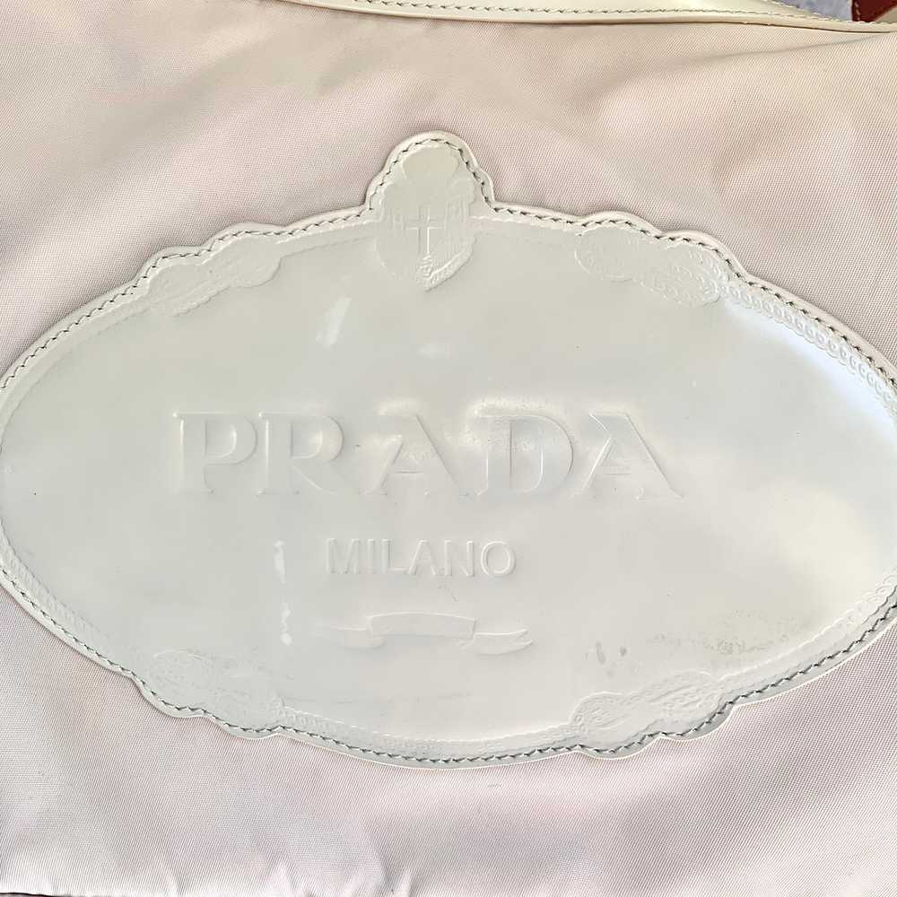 Prada Cream Nylon Hobo Bag - image 4