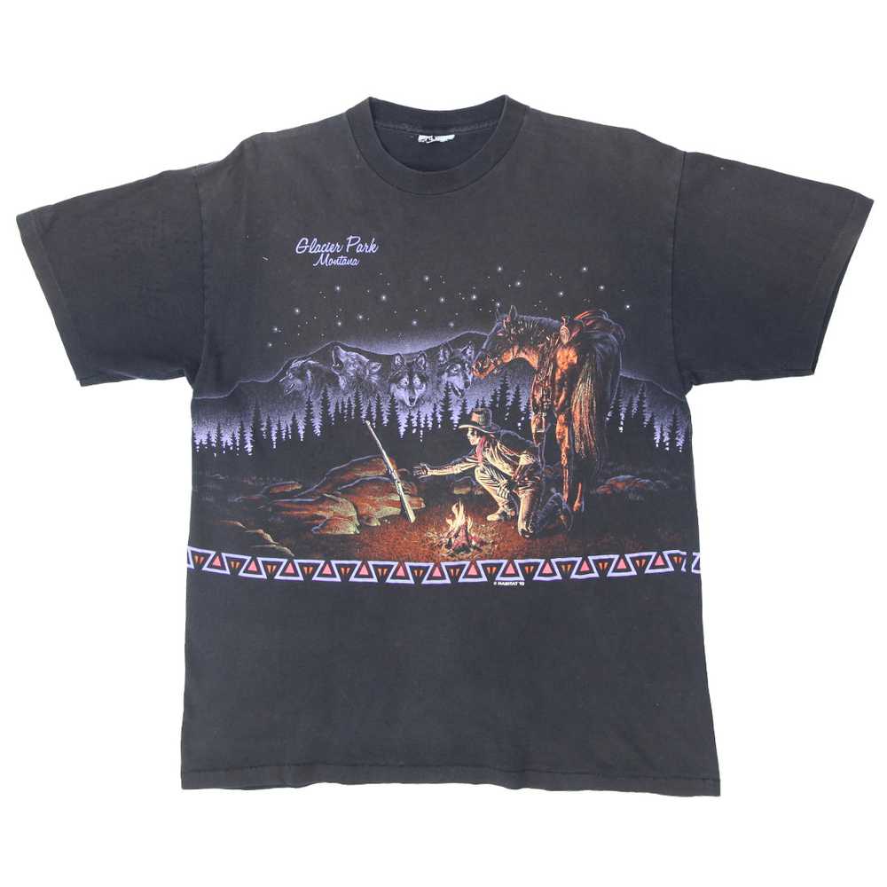 '92 Vintage Habitat Glacier Park Montana T-Shirt … - image 1