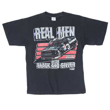 1990 Vintage Real Men Wear Black & Silver Racing … - image 1