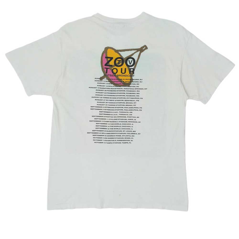 1992 Vintage U2 Zoo TV Outside Broadcast Tour T-S… - image 2