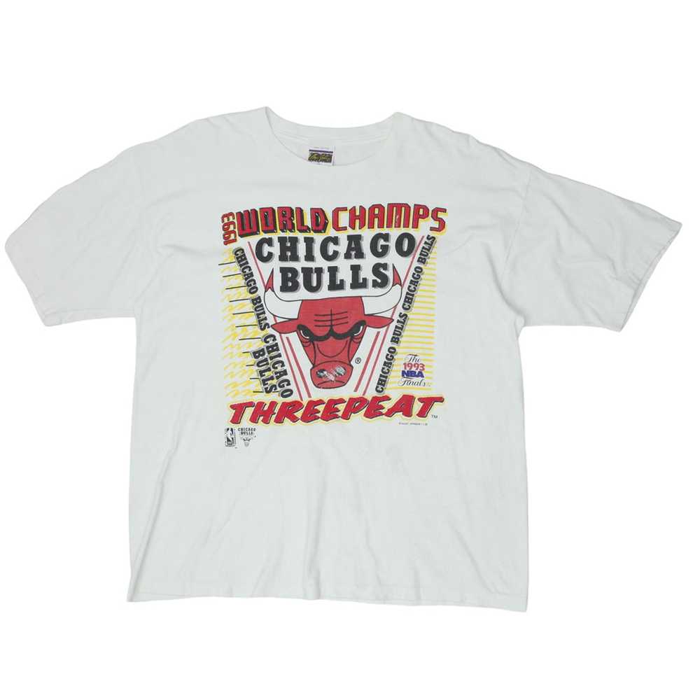 1993 Vintage Chicago Bulls World Champs T-Shirt S… - image 1