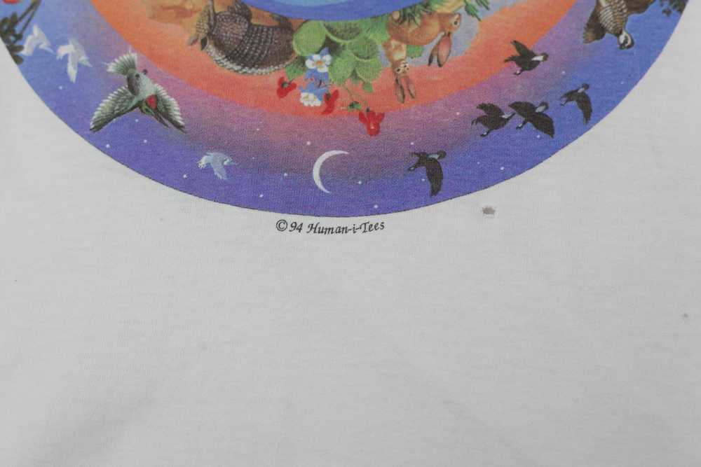 1994 Vintage Human-i-tees Enviromental T-Shirt S.… - image 4