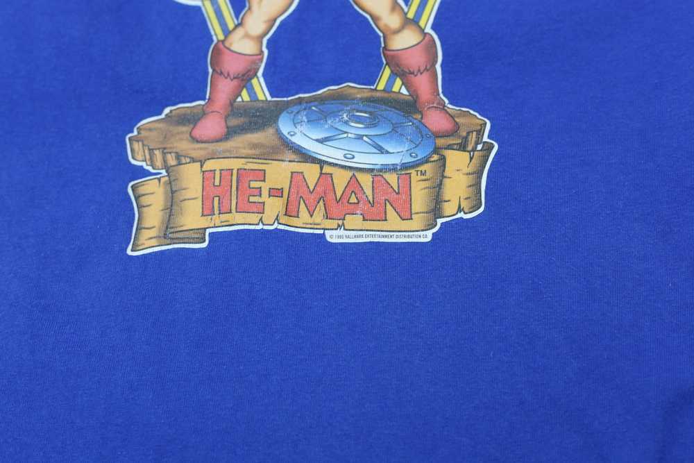 1996 Vintage He-Man T-Shirt Delta Pro Weight Blue… - image 4