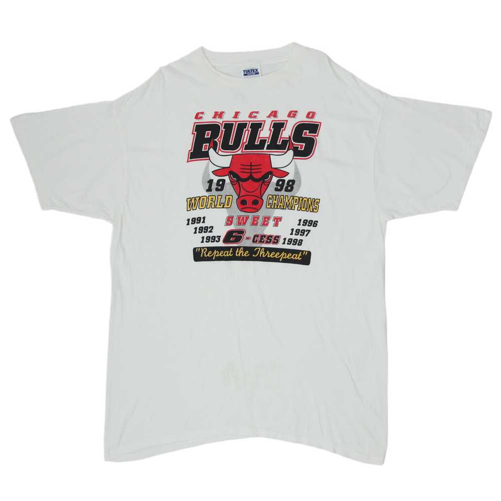 1998 Vintage Chicago Bulls World Champions T-Shir… - image 1