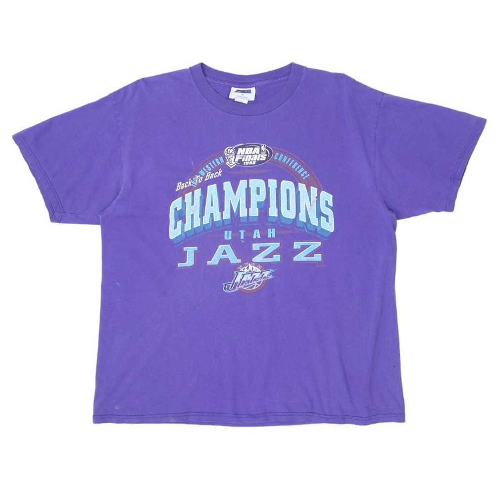 1998 Vintage Utah Jazz NBA Finals Champions T-Shirt P… - Gem