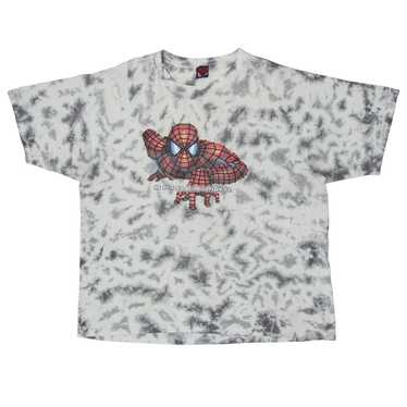 2002 Vintage SpiderMan Tie Dye Movie T-Shirt Marv… - image 1