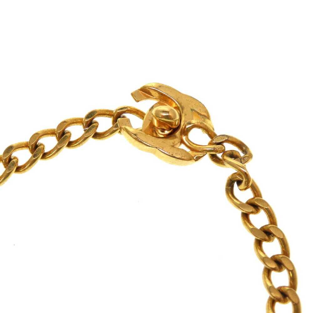 Chanel CHANEL Turnlock Cocomark 97P Gold Chain Ne… - image 6