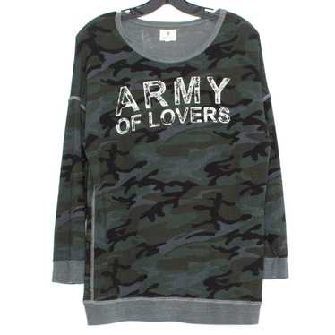 Sundry Sundry Sweatshirt Army Of Lovers Camo Green