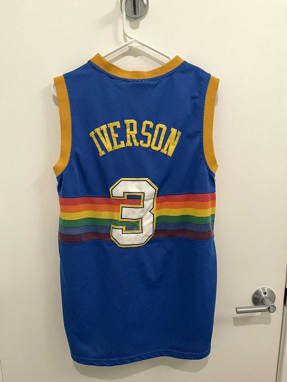 Vintage NBA Throwbacks Denver Nuggets Iverson Jer… - image 2