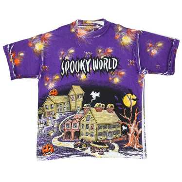 Vintage Retro Classic Spooky World Halloween Aop TShirt