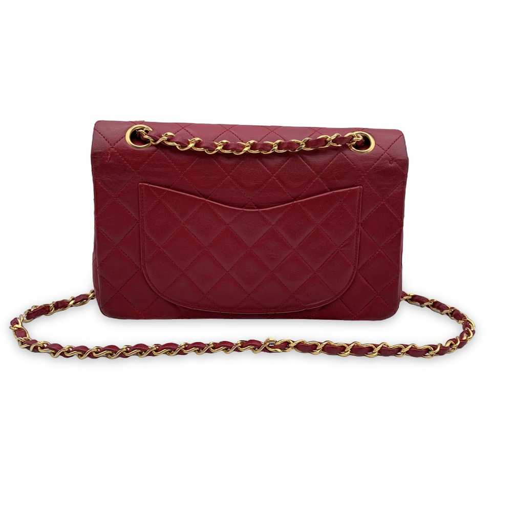 Chanel CHANEL Vintage Red Quilted Timeless Classi… - image 4