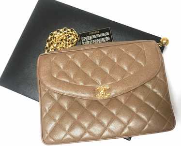 Chanel CHANEL Vintage large brown caviar leather 2 - image 1