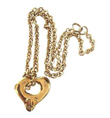 Chanel CHANEL Vintage chain necklace with open he… - image 1