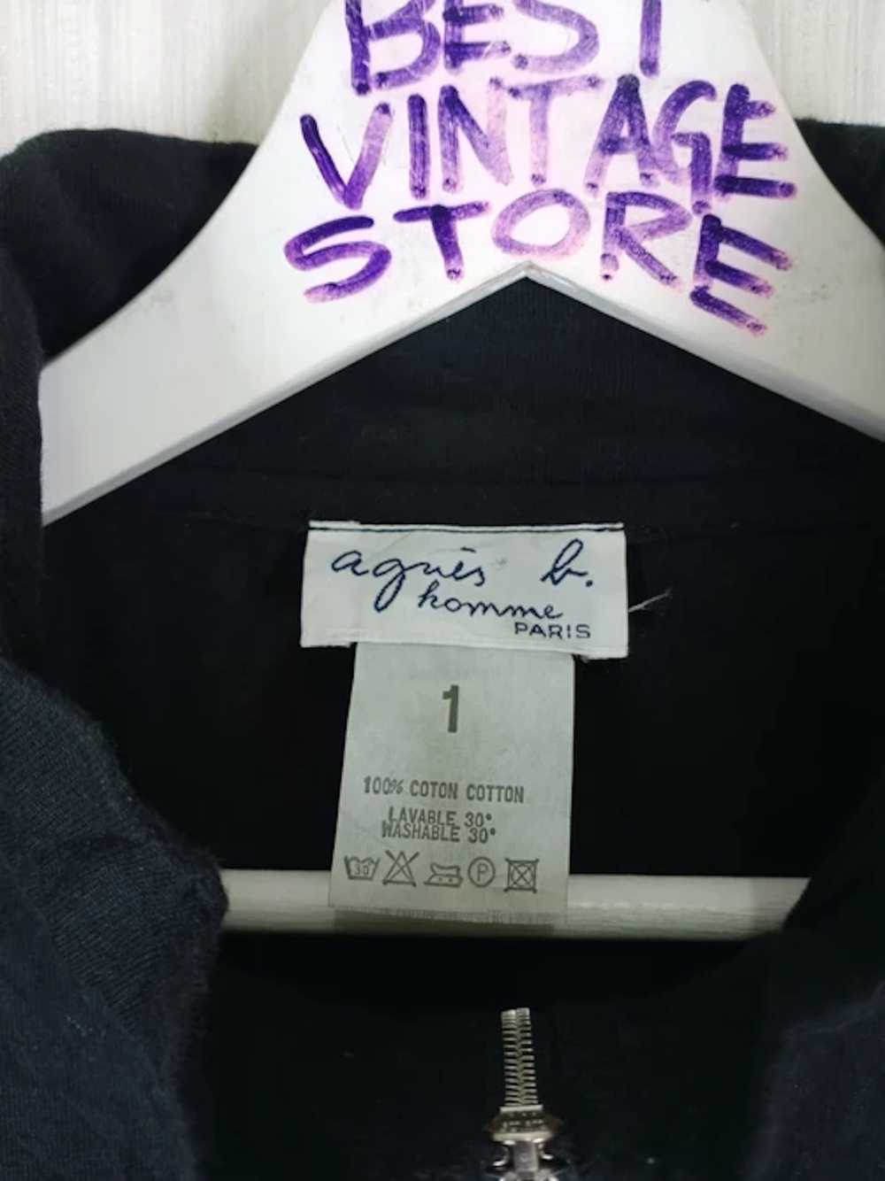 Agnes B. × Vintage Agnes B. Homme Paris Zipper Bl… - image 4