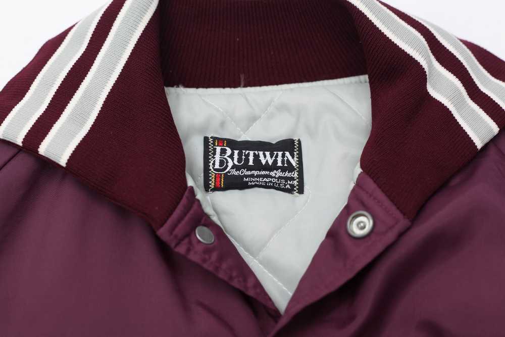 Butwin Made In USA button-Up Vintage Maroon Jacket - image 3