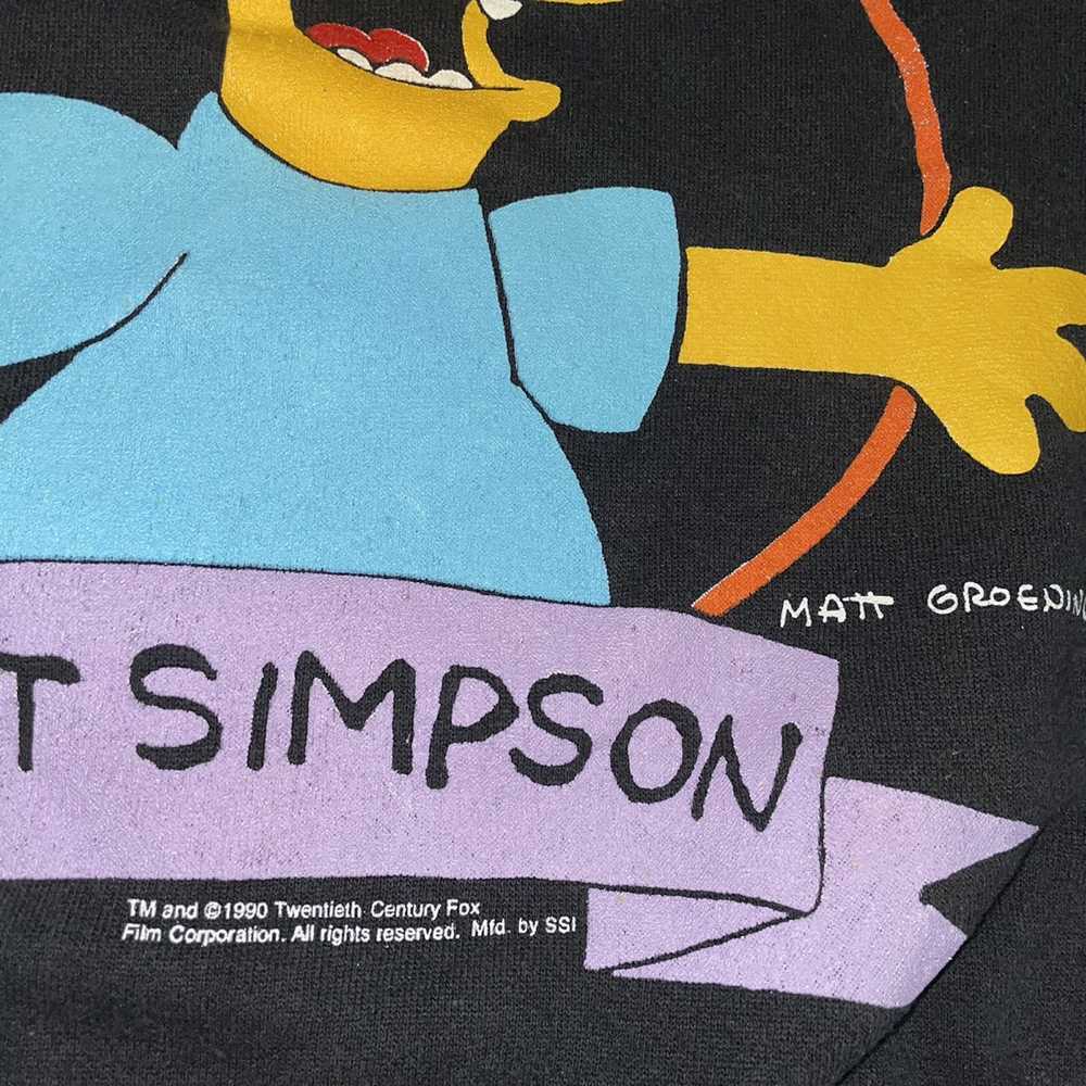 The Simpsons × Vintage Vintage Bart Simpson Crewn… - image 4