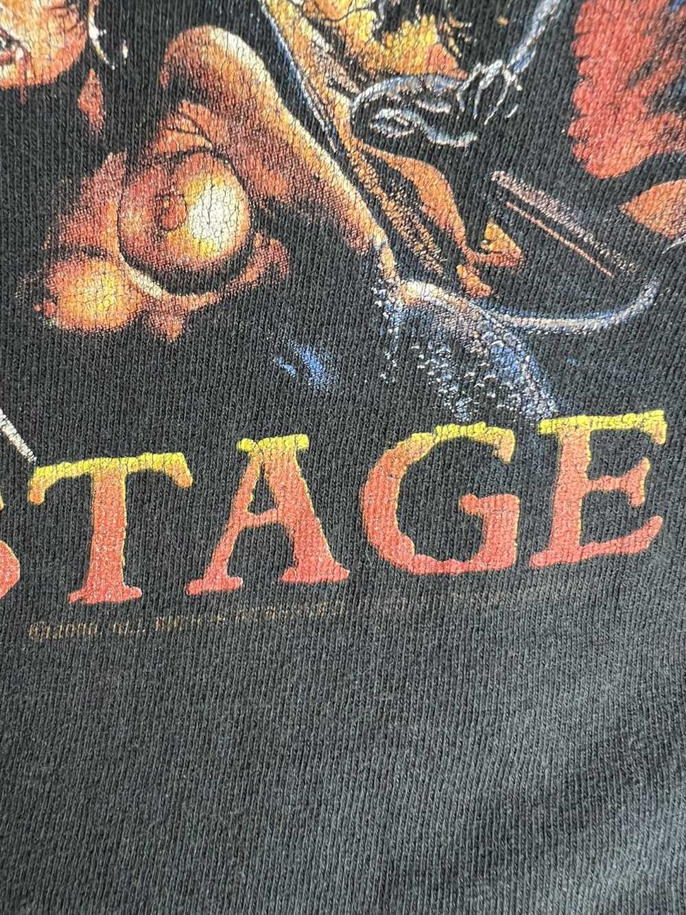 Band Tees × Vintage 1999 Manowar Hell on Stage - image 3