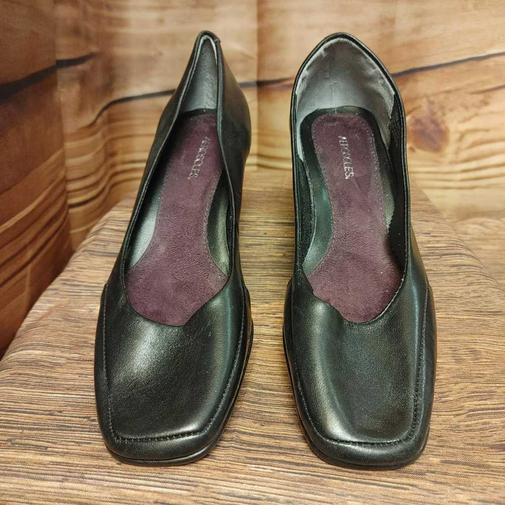 Other Aerosoles Women's Black Leather Wedge Heel … - image 2