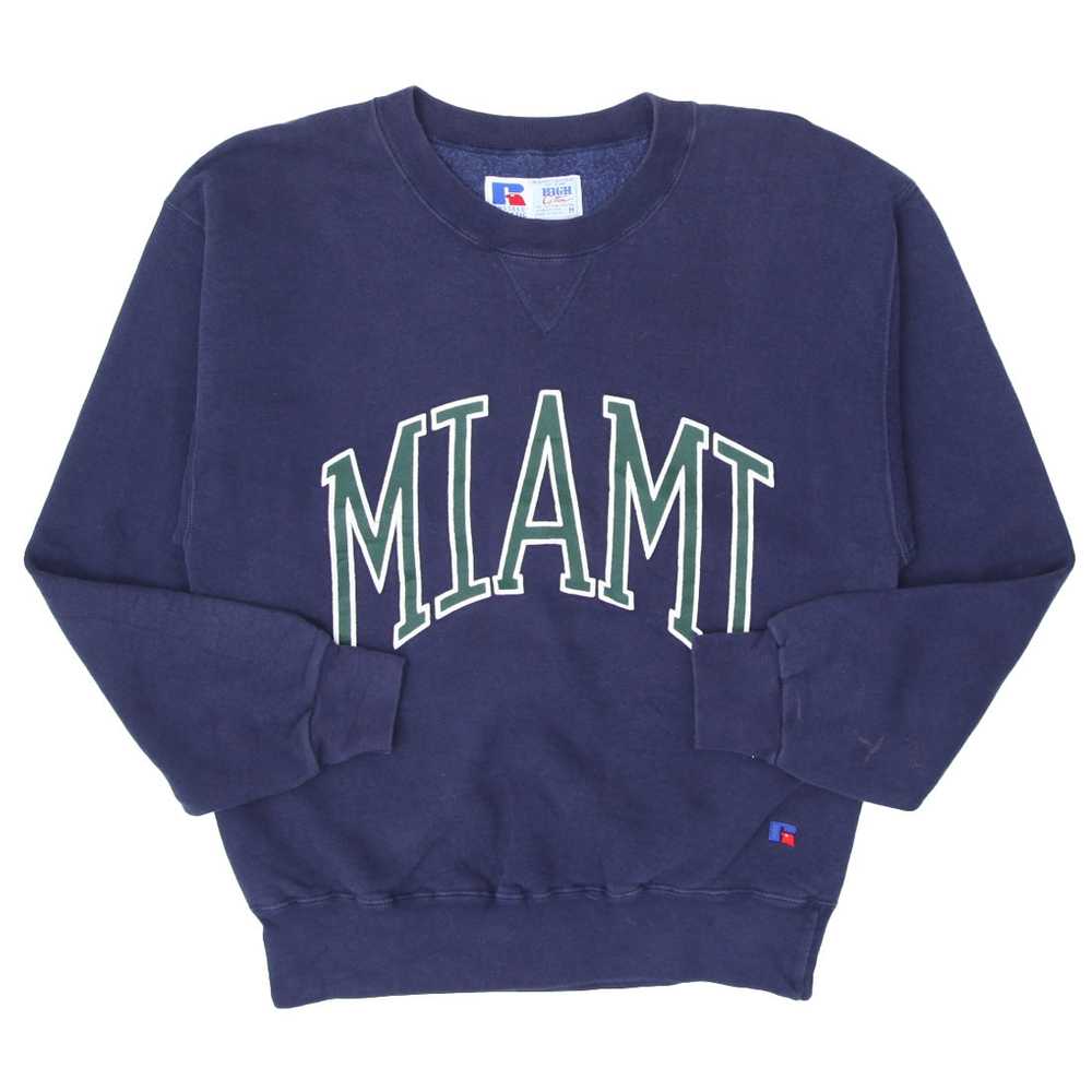 Vintage Russell Athletic Miami Crewneck Sweatshir… - image 1