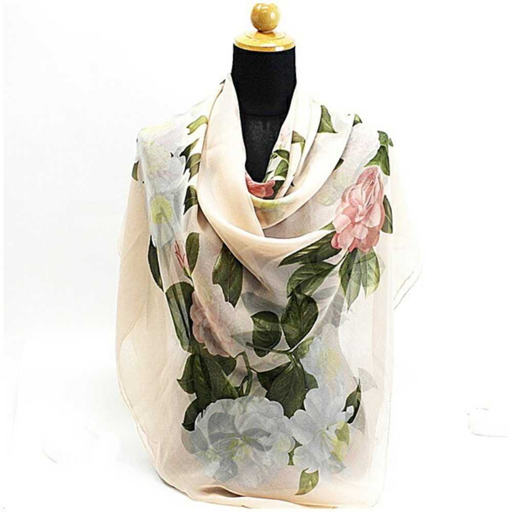 Chanel CHANEL Silk Scarf Muffler Stole Large Size… - image 1