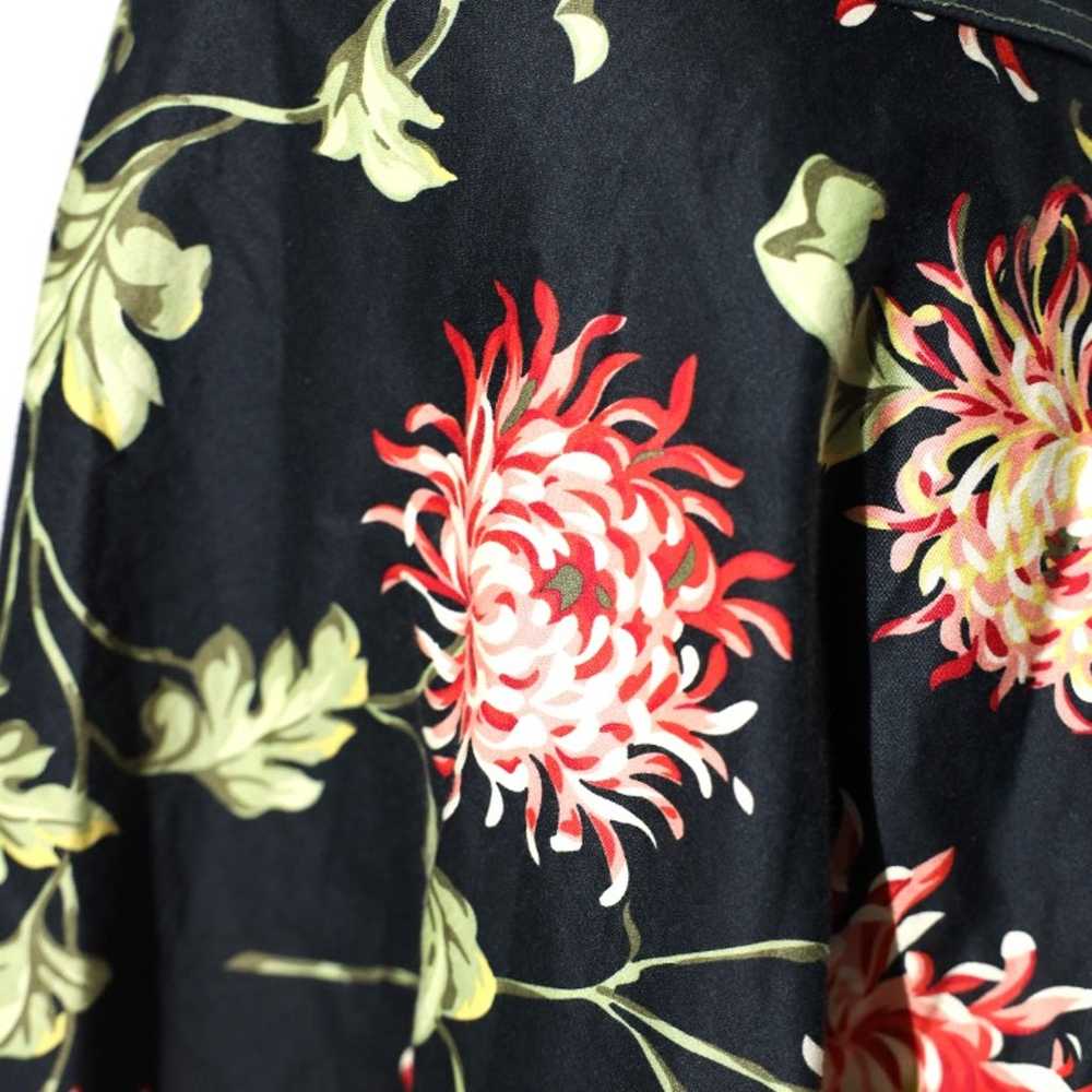 Vintage Donna Ricco Black Floral Halter Dress, Si… - image 4