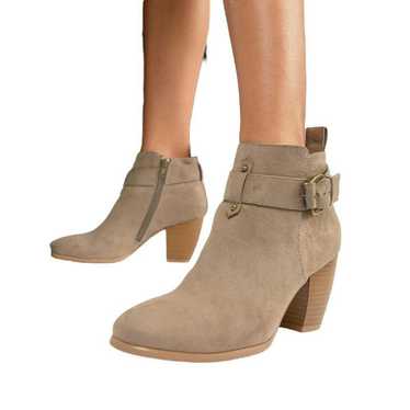 Designer Qupid Women Suede Mid Ankle Boots size 7M - image 1