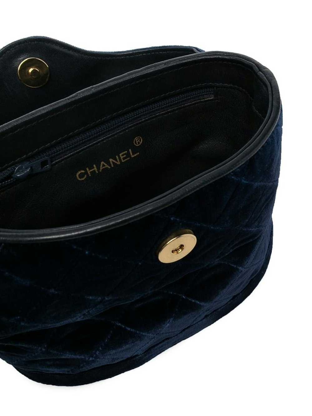 Chanel CHANEL Rare Navy Velvet Crossbody Binocula… - image 4