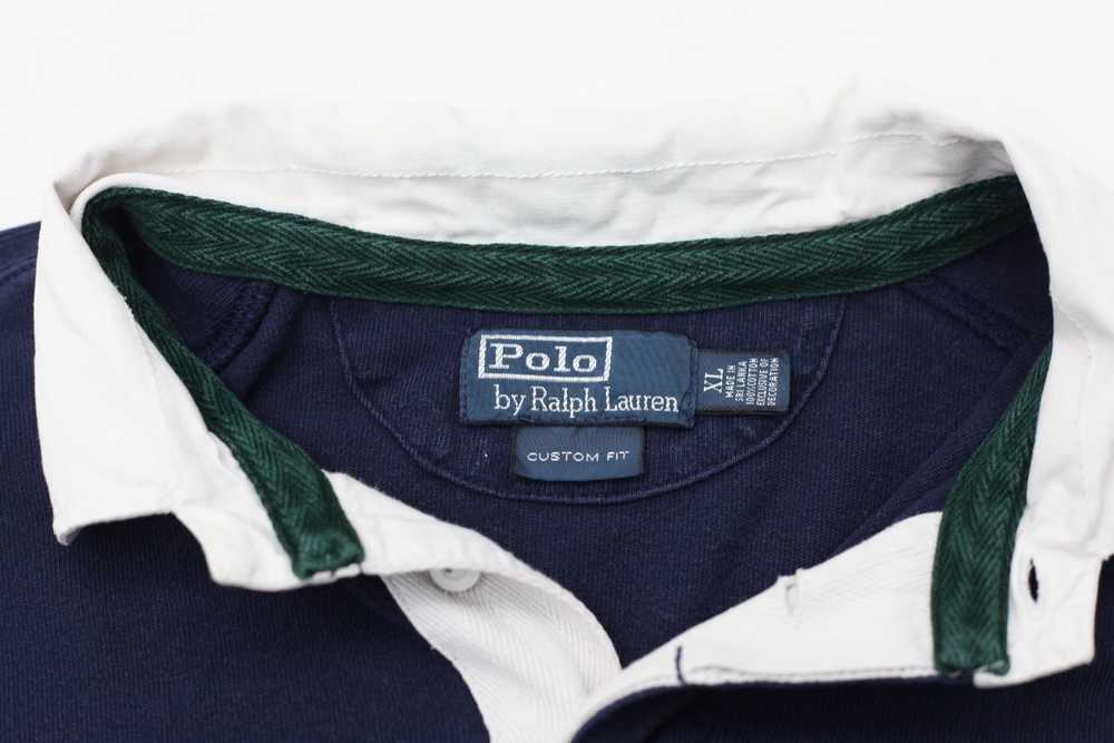 Vintage Polo by Ralph Lauren #2 Rugby Shirt Navy … - image 3