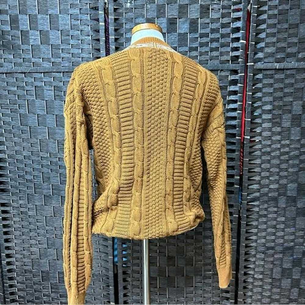 Vintage Cambridge Classics brown cable knit sweat… - image 9