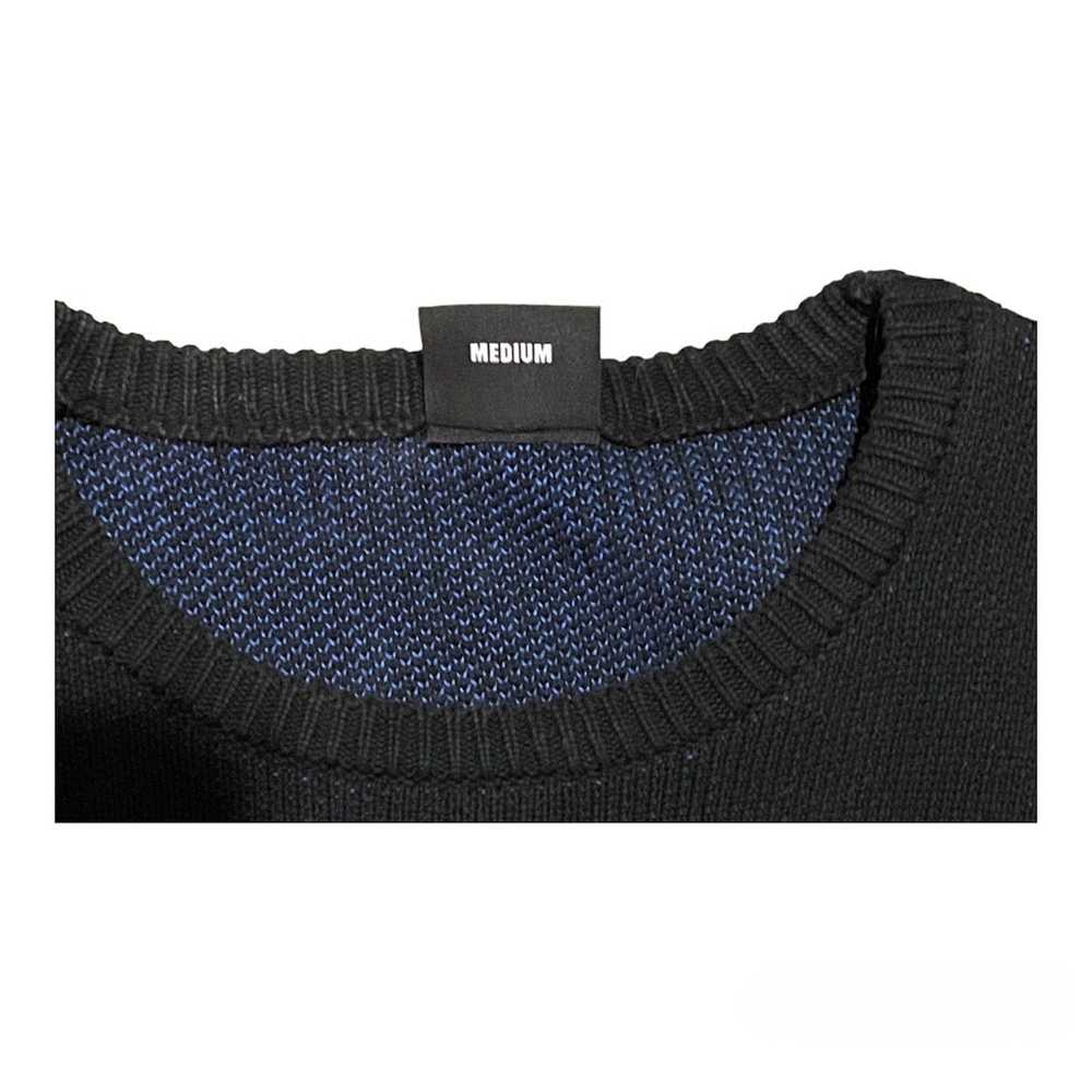 Revenge Revenge Black/Blue Knit Logo Sweater - image 6