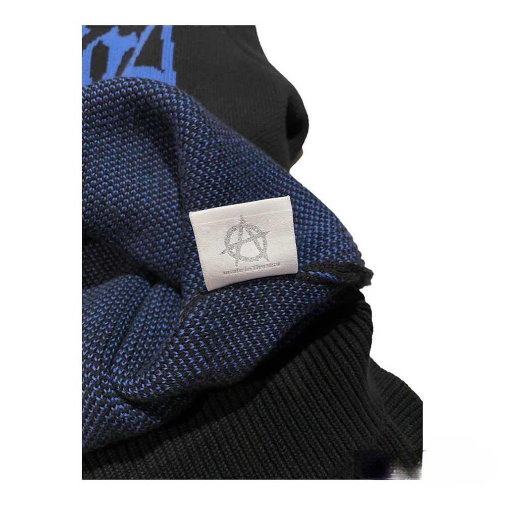 Revenge Revenge Black/Blue Knit Logo Sweater - image 8